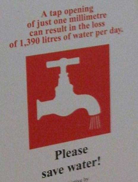 Please save water