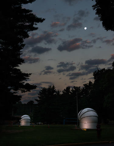 Moonset on the NIST campus