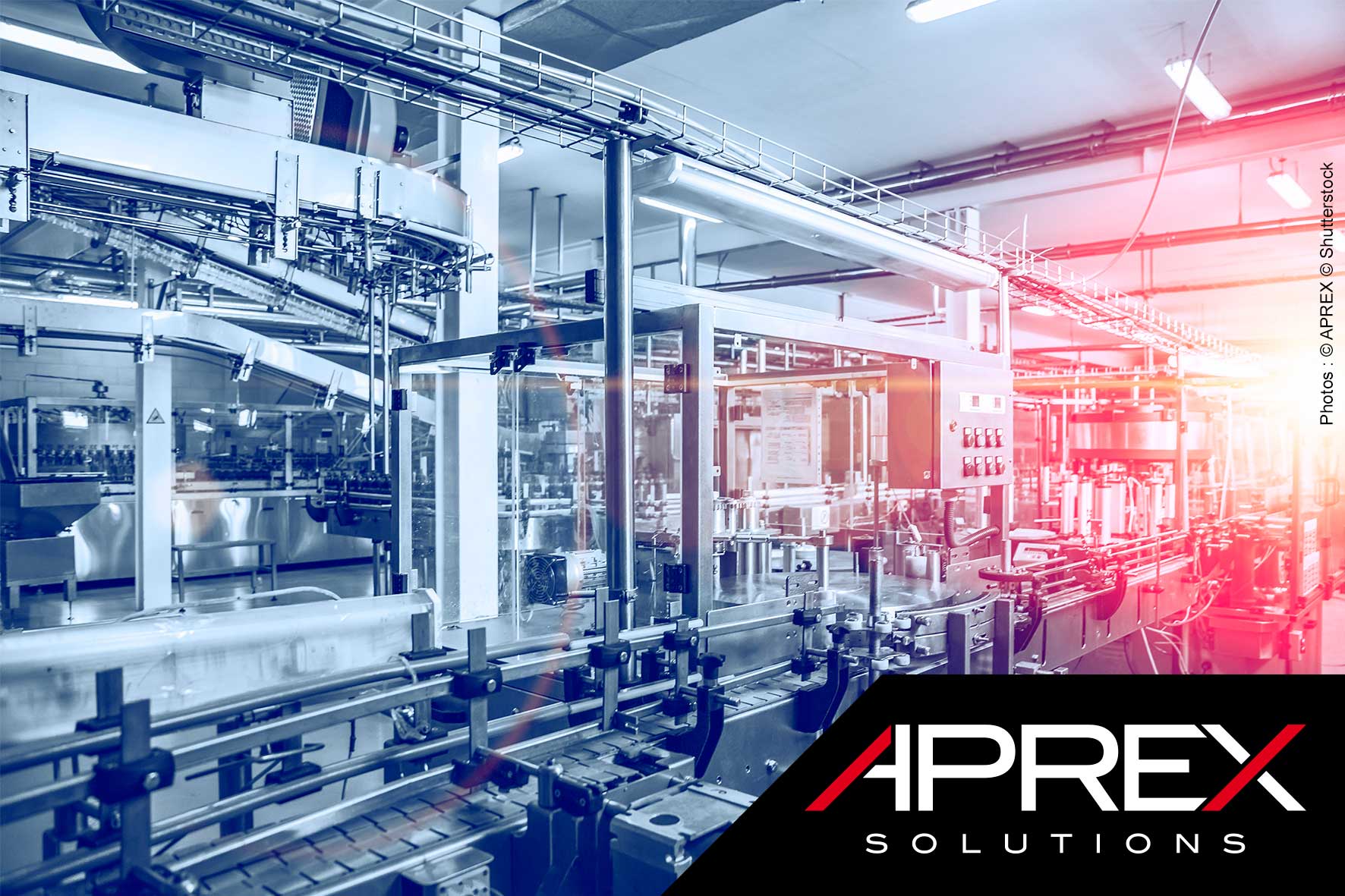 The APREX inspection system checks plastic caps for defects running at high speed on a production line.