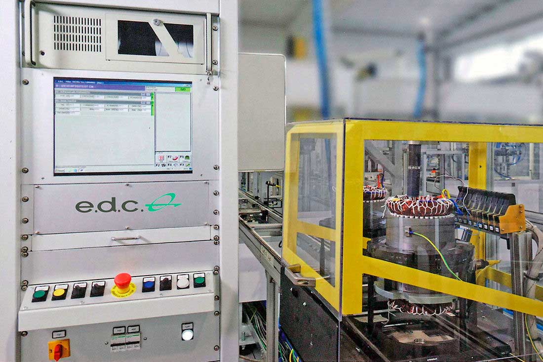 The partial discharge insulation test is able to identify the presence of latent defects in the insulation between phases or with respect to the stator body, such as small damages on the insulating paper, scratches on the enamel of the wire or hairpin, defects on the phases insulation, and imperfect impregnation. Photo: Courtesy Marposs