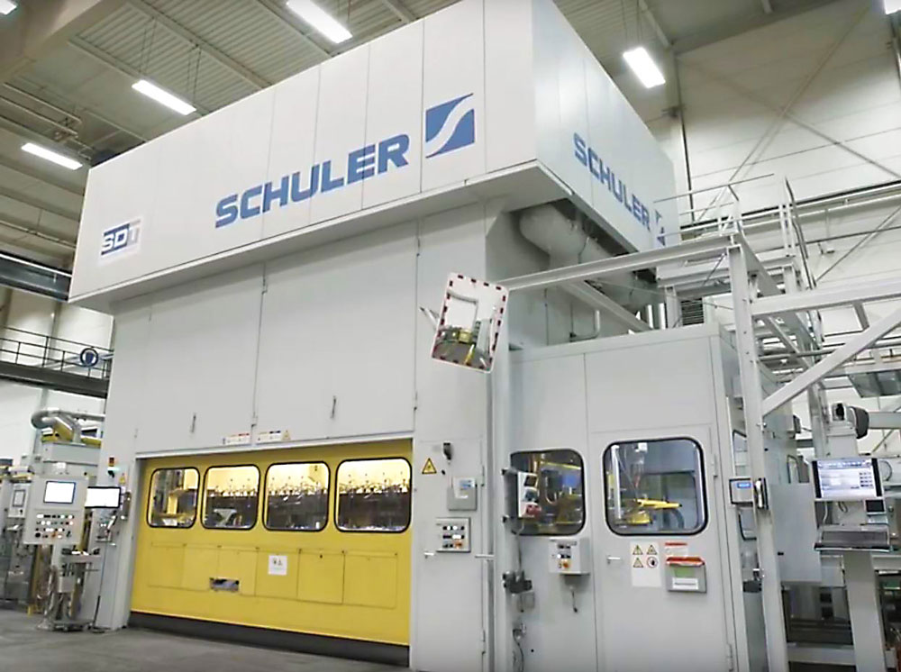 A picture showing large Schuler press