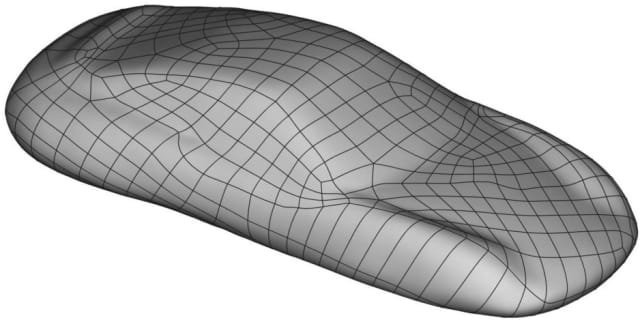 NURBS model of a sports car