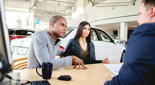 negotiating at auto dealership