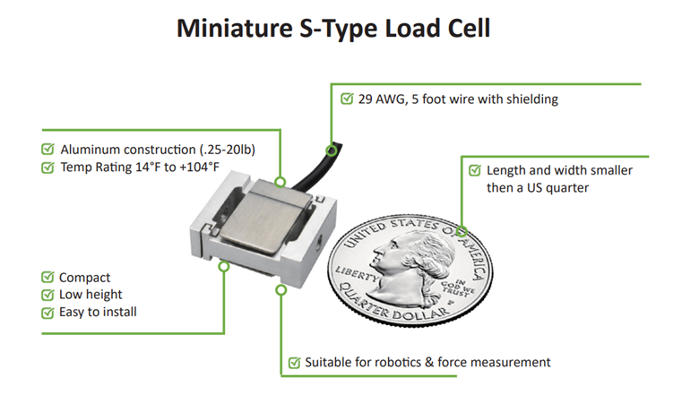 Measuring Small Forces with Miniature S-Type Load Cell